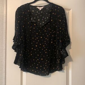 Lauren Conrad, black dress blouse